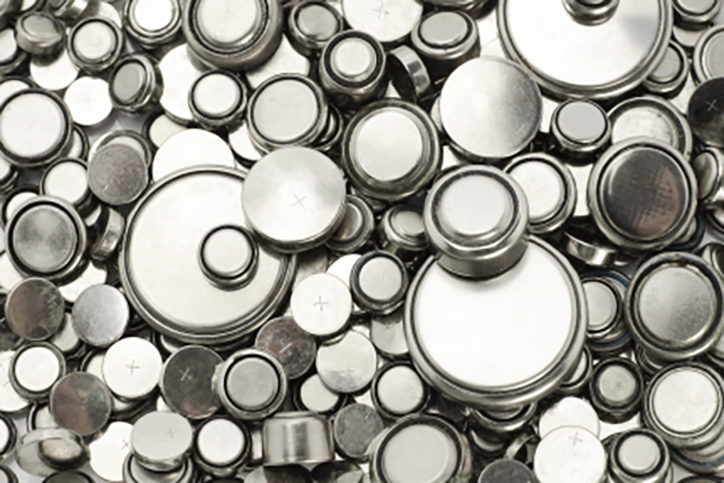 Background image of lithium batteries of various sizes